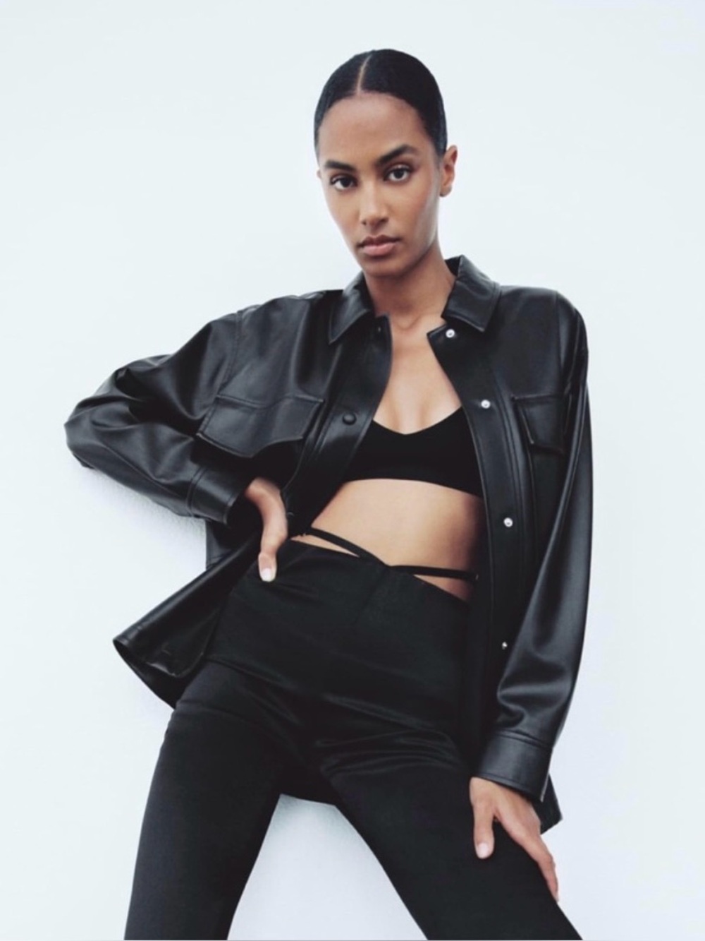 Zara Faux Leather Jacket